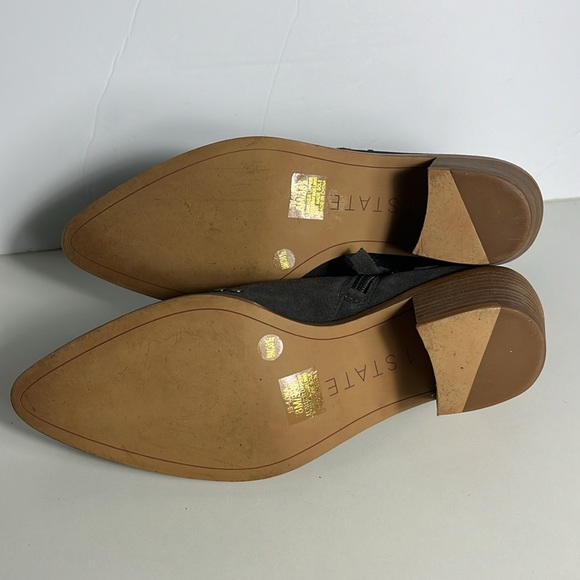 1. STATE Lola Gray Suede Studded Ankle Booties Women’s Size 8 - Picture 5 of 9